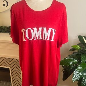 Tommy Hilfiger Red Short Sleeve Tee